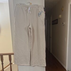 Cream Sweatpants with Ford Logo